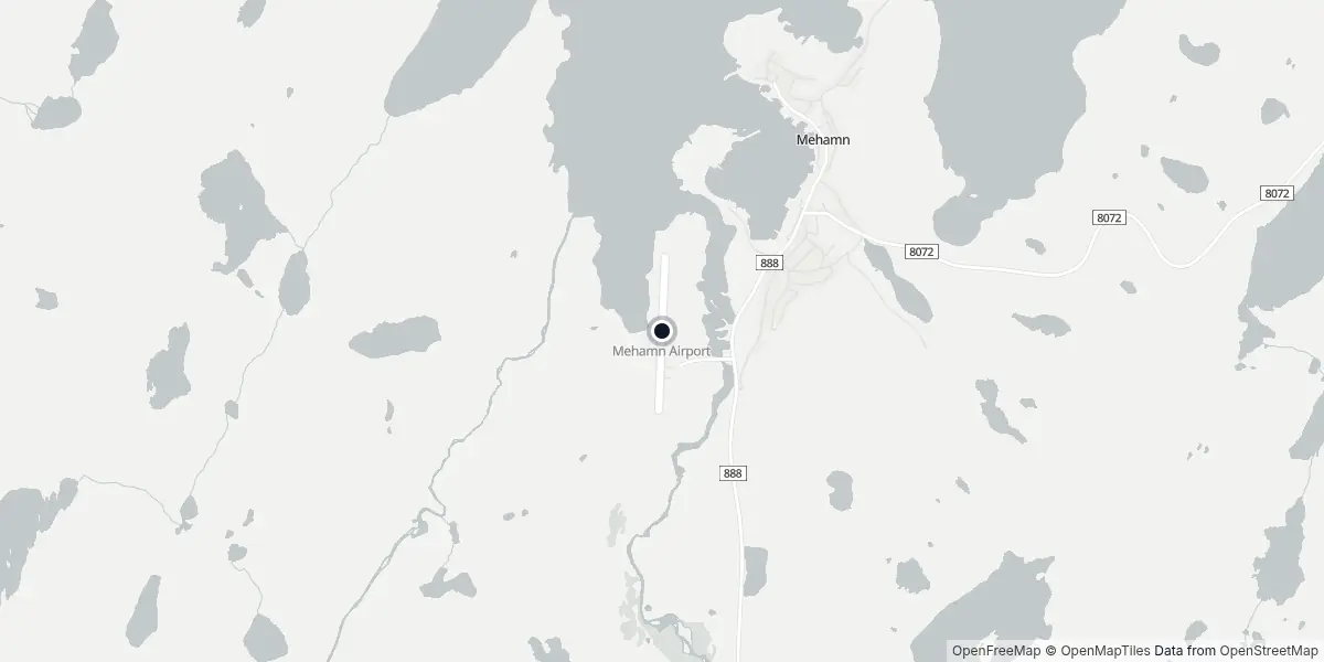 Mappa dell'Aeroporto di Mehamn