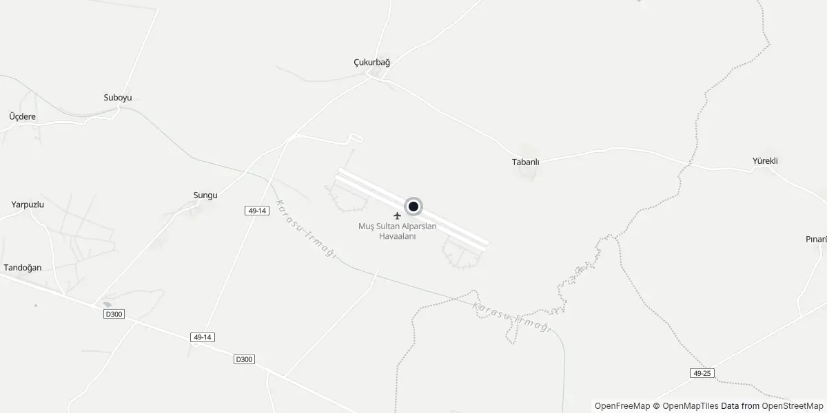 Mappa dell'Aeroporto di Muş