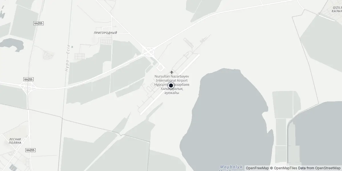 Rond de luchthaven