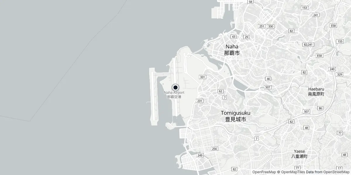 Mappa dell'Aeroporto di Naha