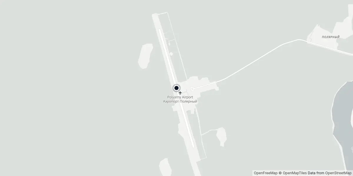 Mappa dell'Aeroporto di Polyarny