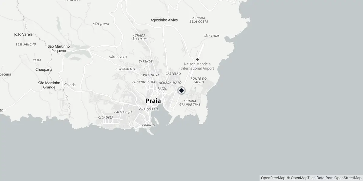 Mapa do Aeroporto de Praia
