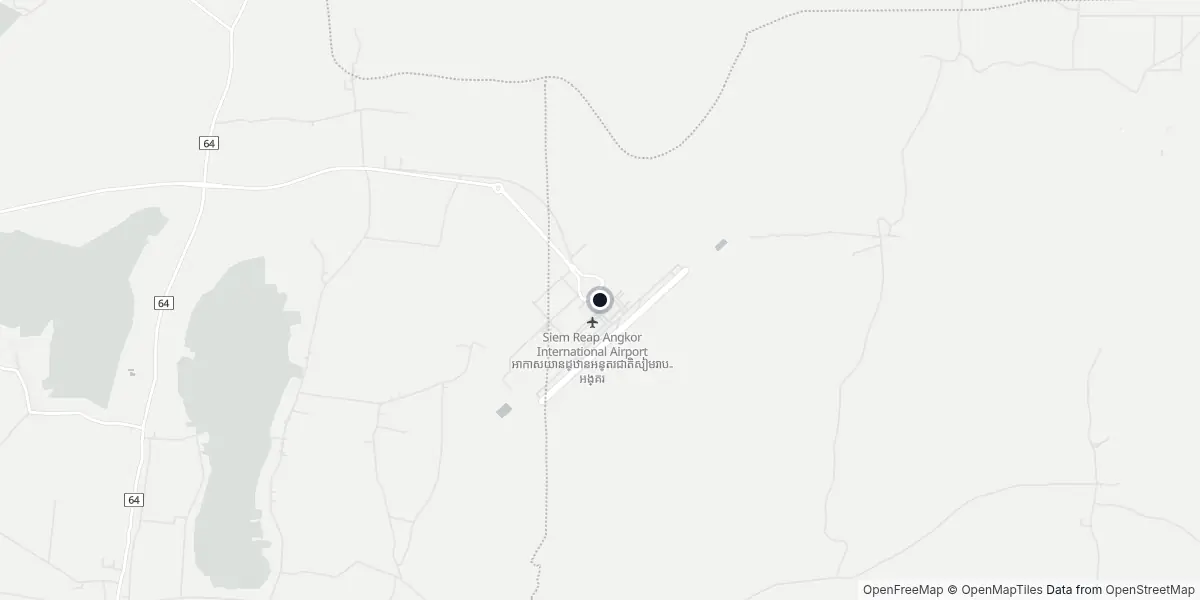 Mappa dell'Aeroporto di Siem Reap - Angkor