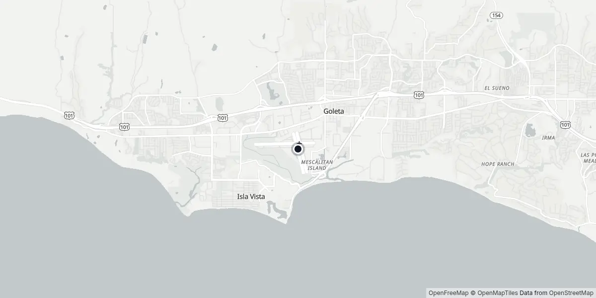 Mapa do Aeroporto de Santa Barbara