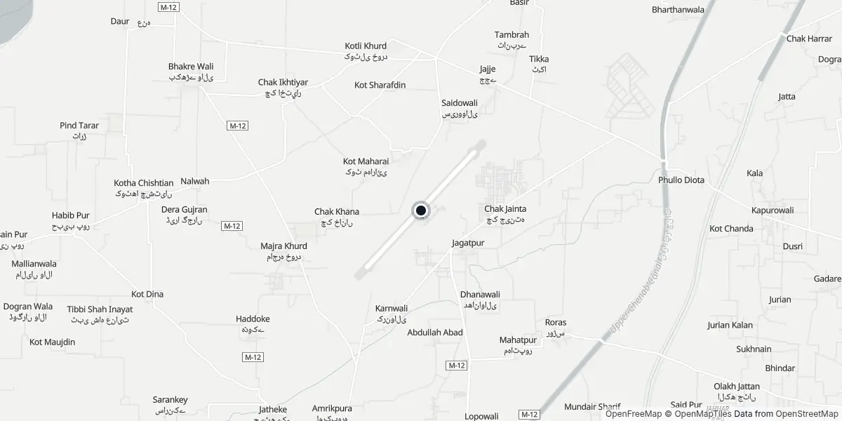 Mappa dell'Aeroporto di Sialkot