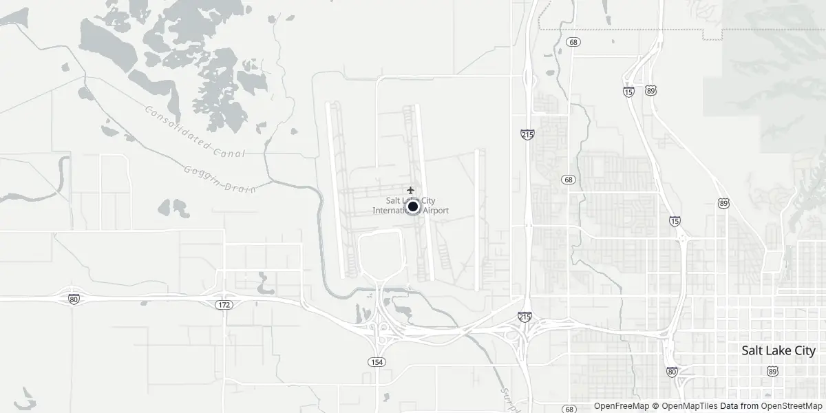Mappa dell'Aeroporto di Salt Lake City