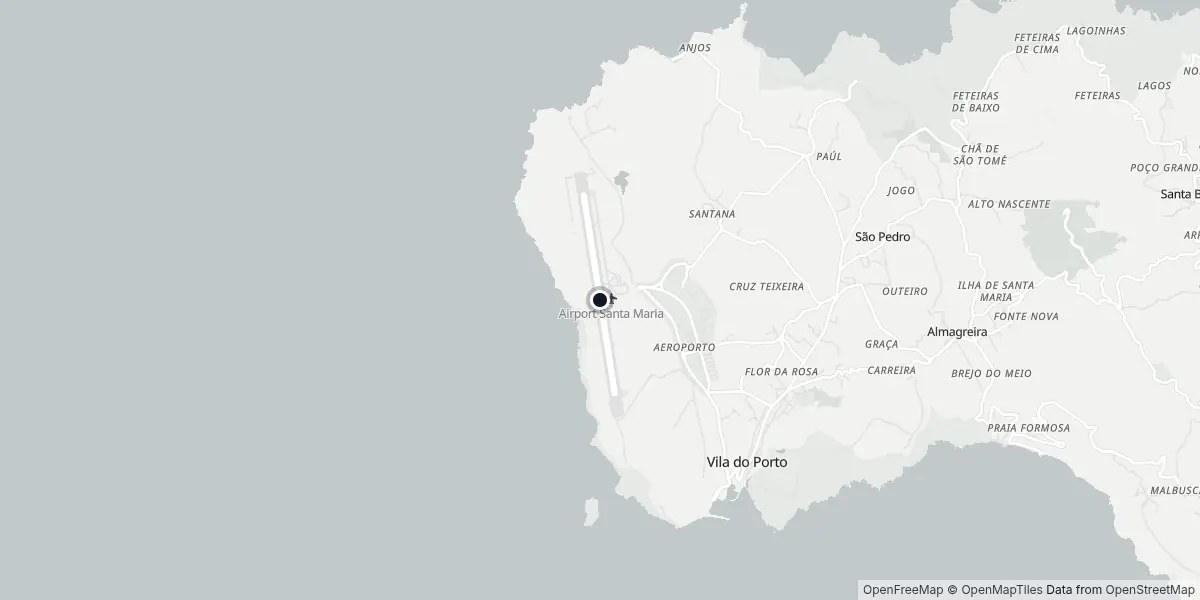Mapa do Aeroporto de Santa Maria