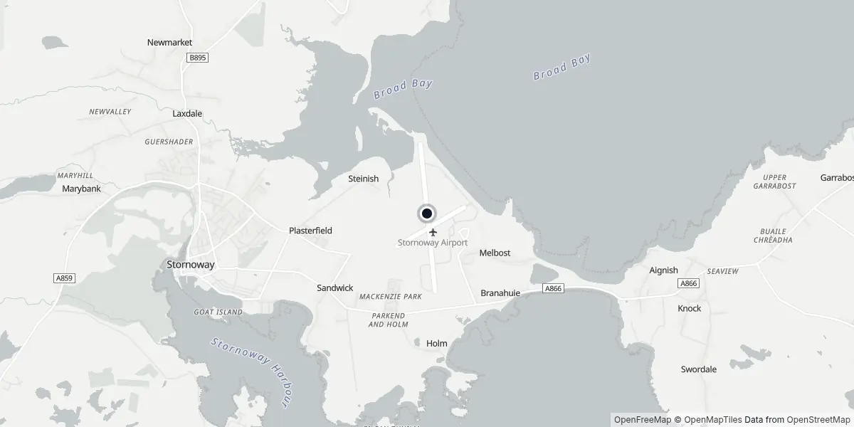 Mappa dell'Aeroporto di Stornoway