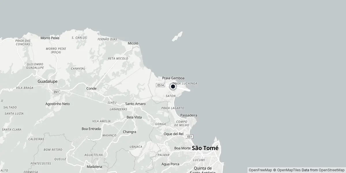 Mapa do Aeroporto de São Tomé