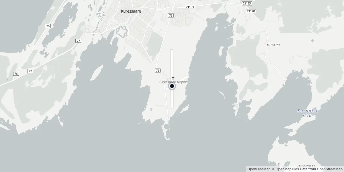 Mapa do Aeroporto de Kuressaare