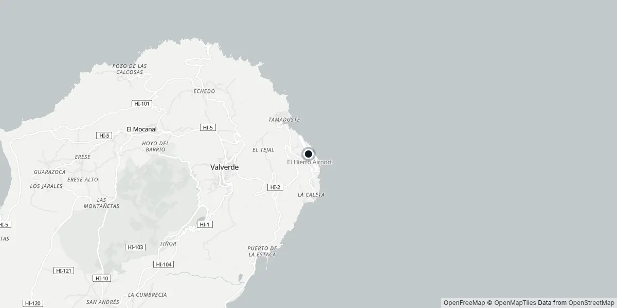 Mappa dell'Aeroporto di El Hierro