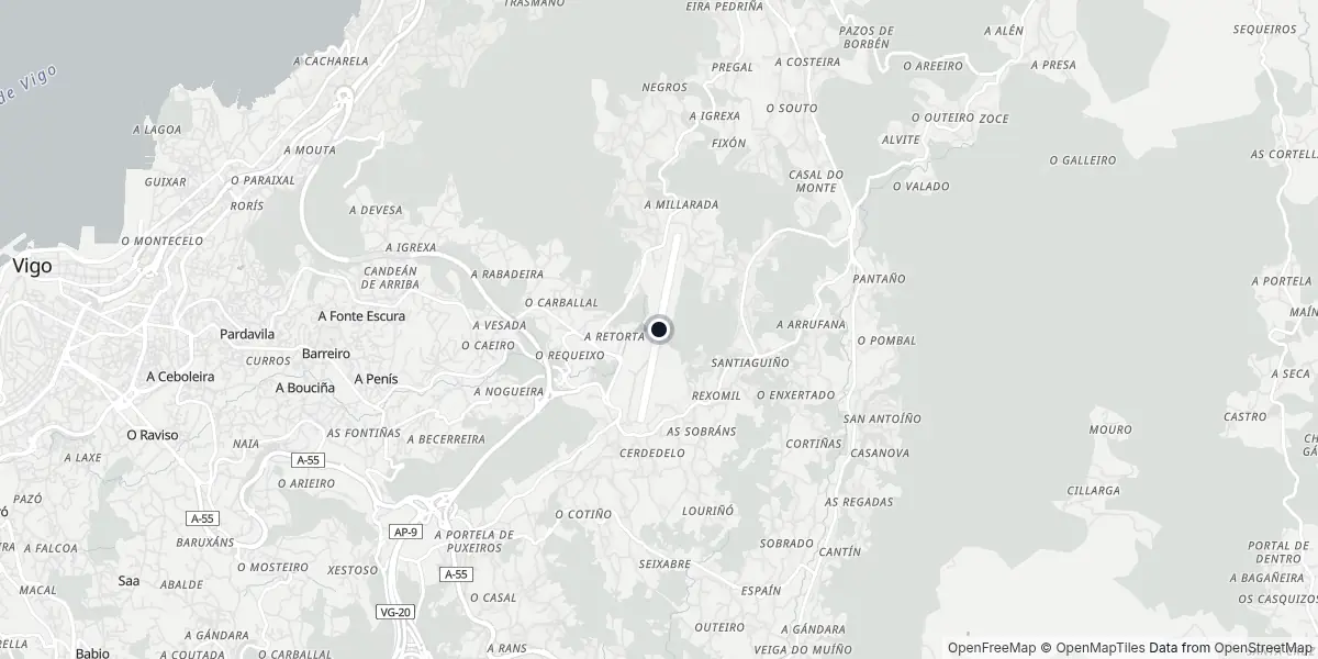 Mappa dell'Aeroporto di Vigo