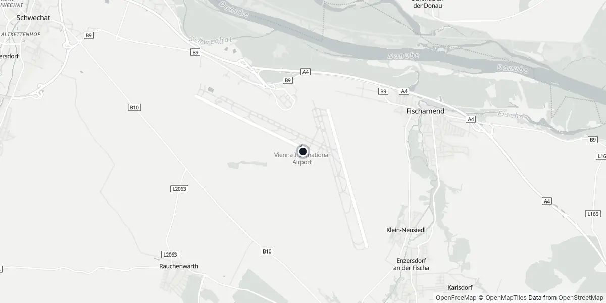 Rond de luchthaven