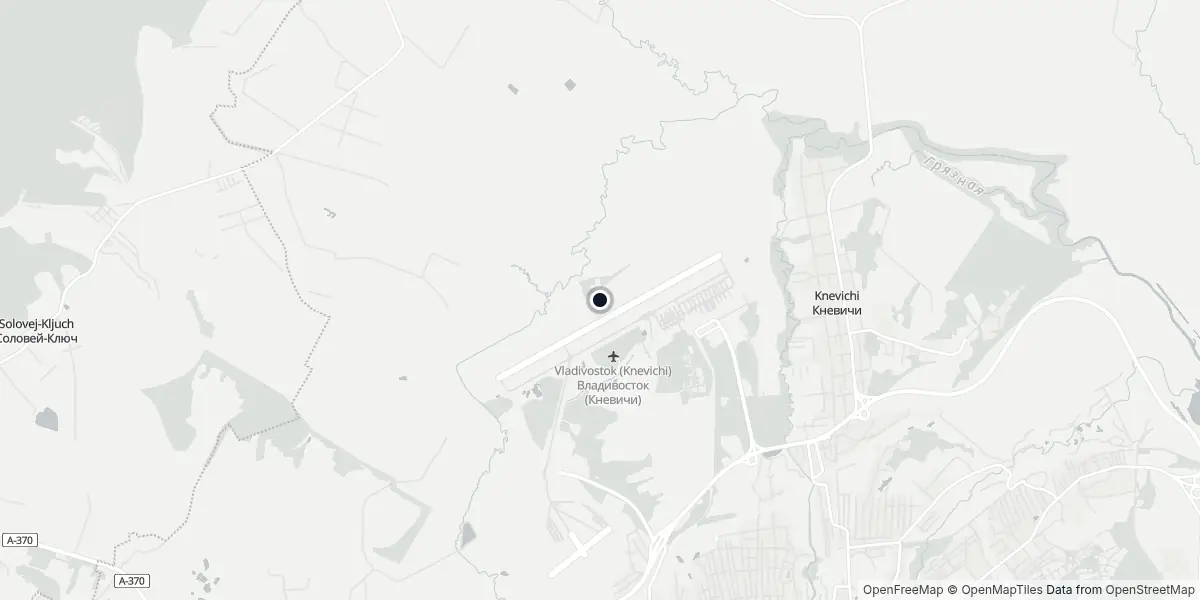 Mapa do Aeroporto de Vladivostok