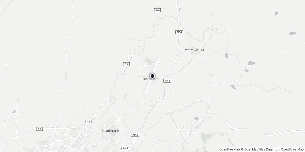Mappa dell'Aeroporto di Jerez de la Frontera