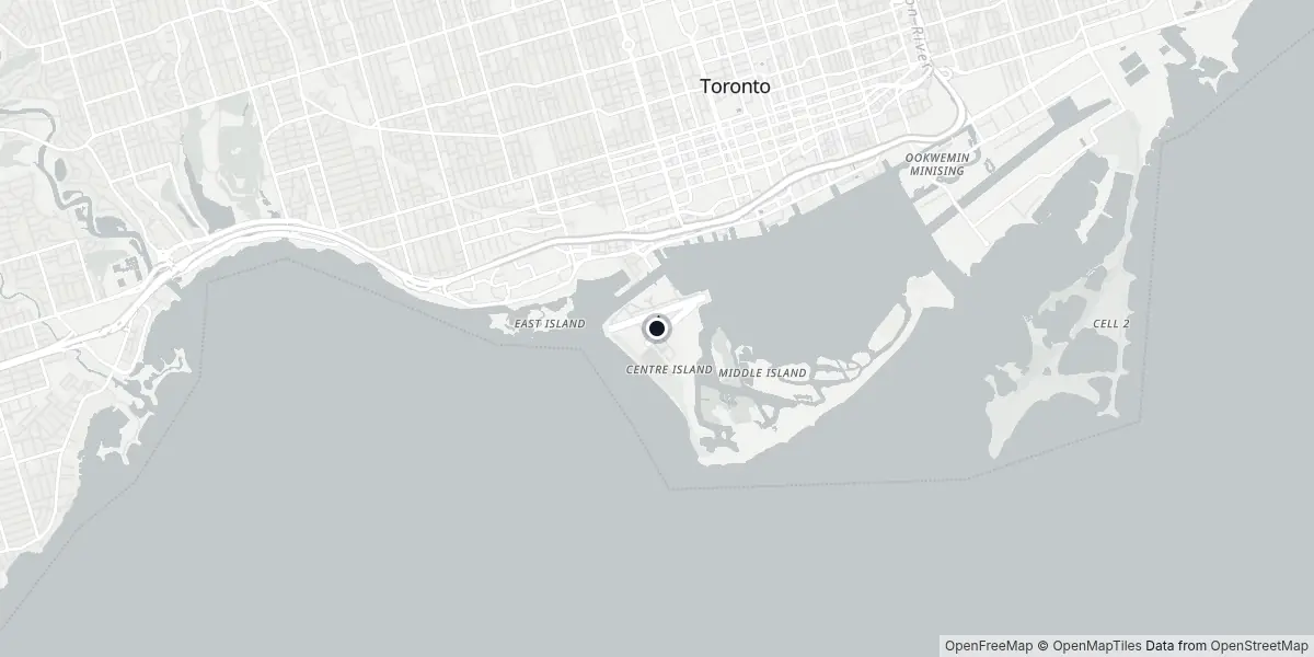Mappa dell'Aeroporto di Toronto - Billy Bishop