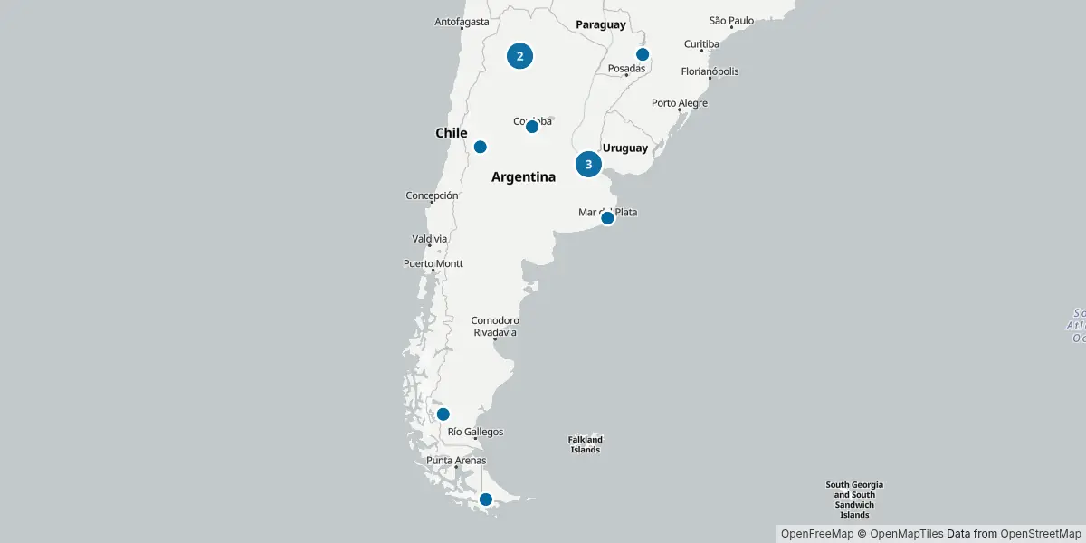 Mapa de aeroportos