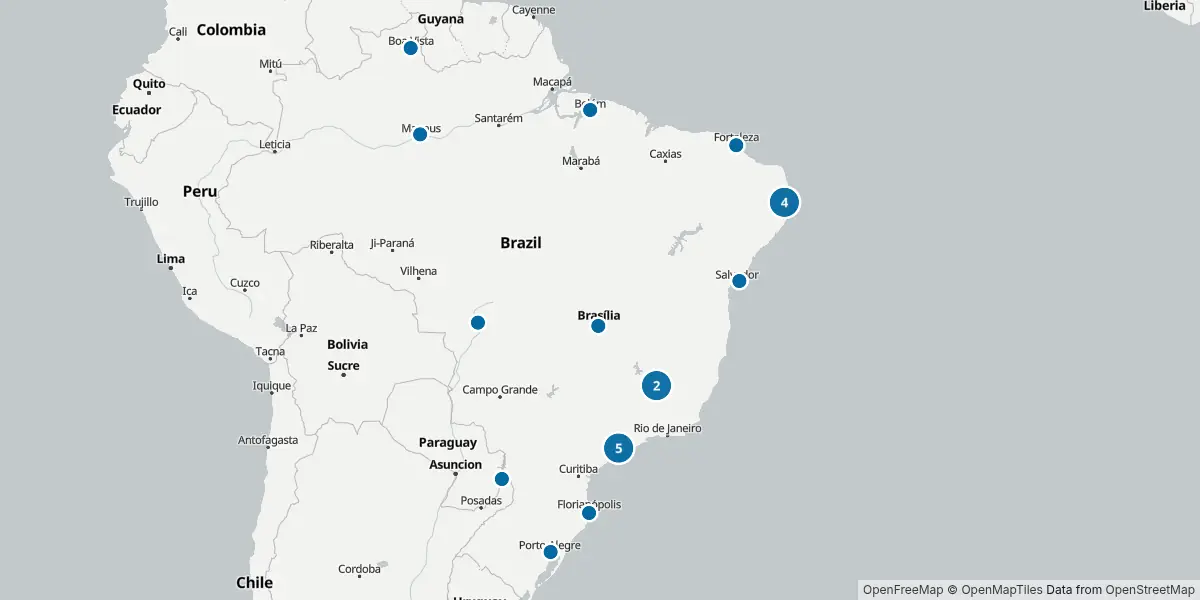 Mappa degli aeroporti