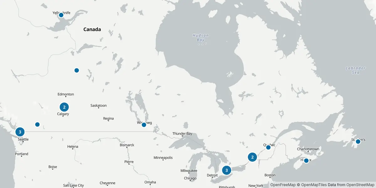 Mappa degli aeroporti