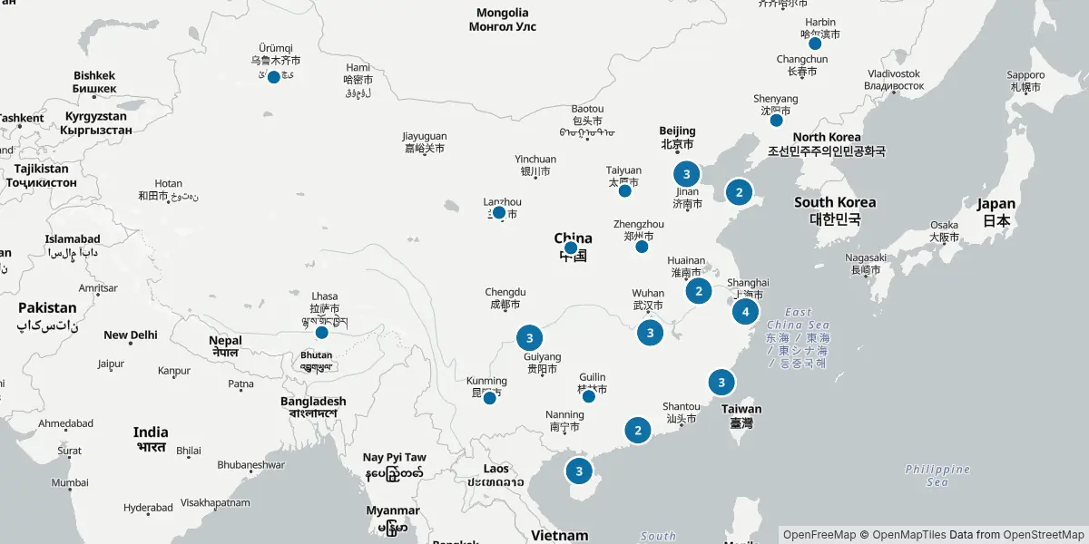 Mappa degli aeroporti
