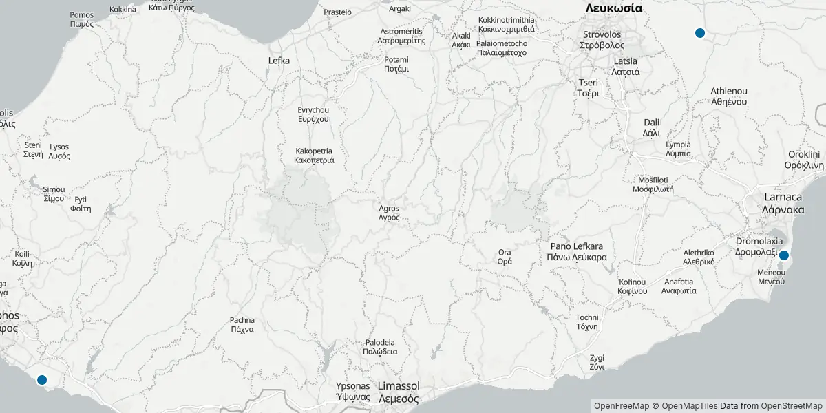 Mappa degli aeroporti