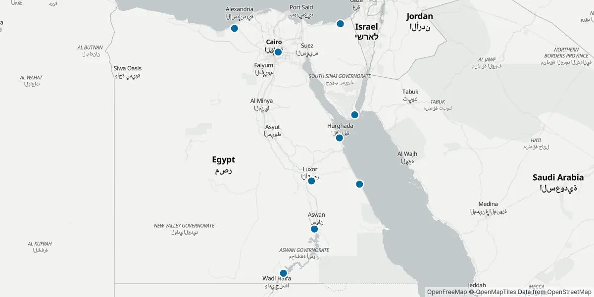 Mappa degli aeroporti