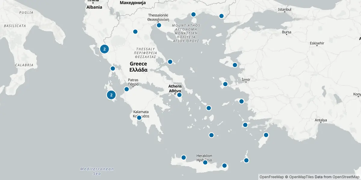 Mappa degli aeroporti