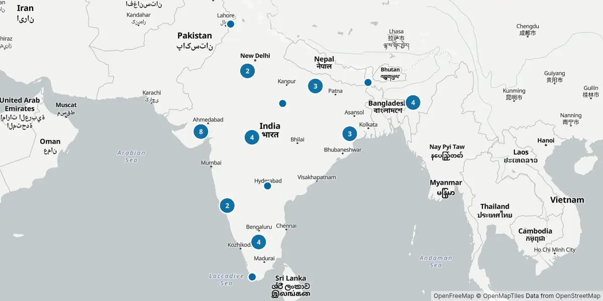 Mappa degli aeroporti