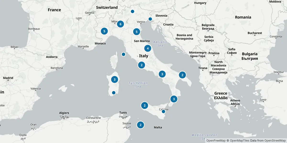 Mappa degli aeroporti