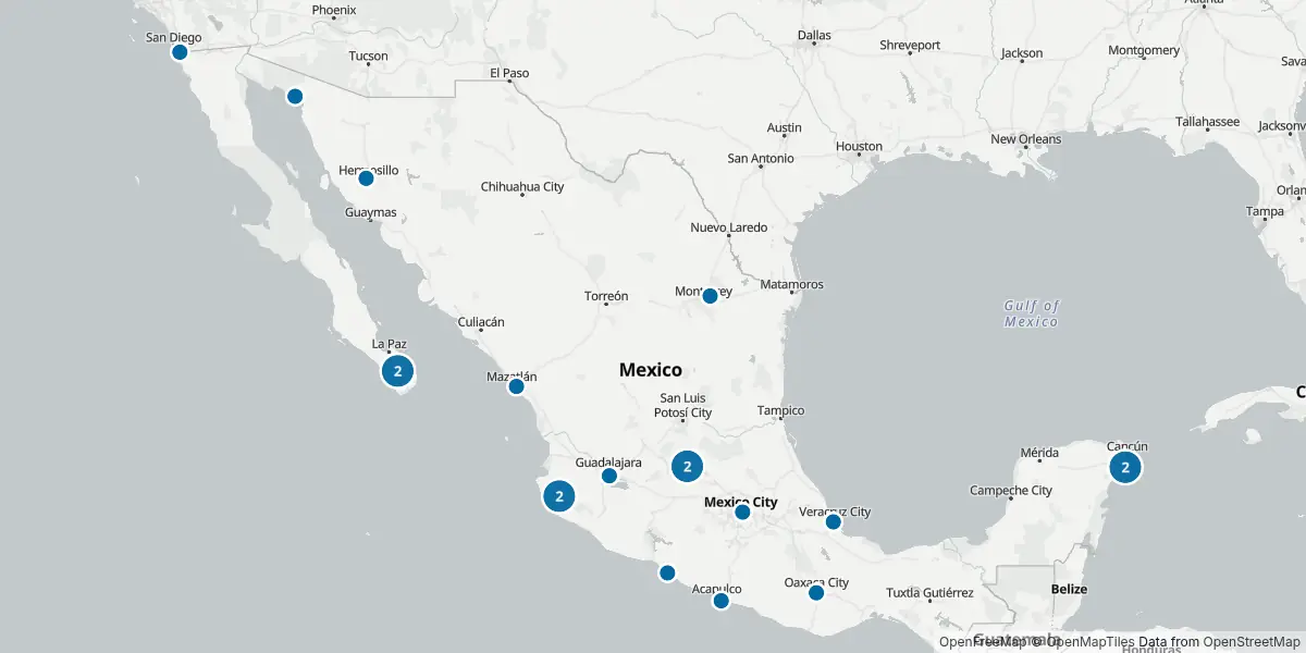 Mappa degli aeroporti