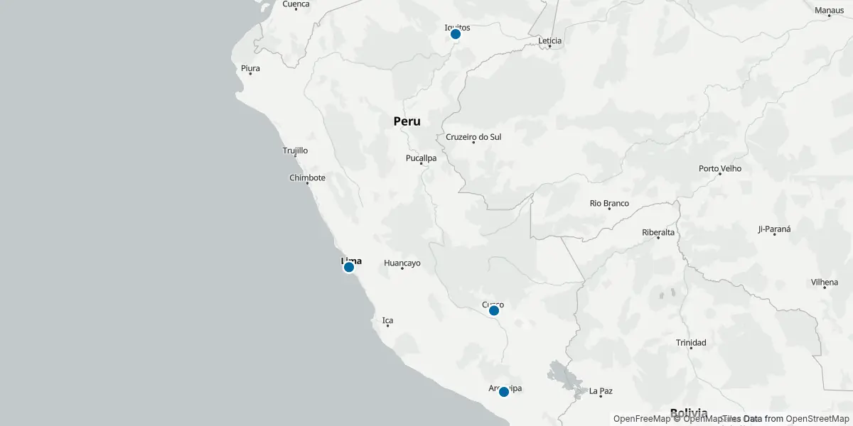 Mappa degli aeroporti