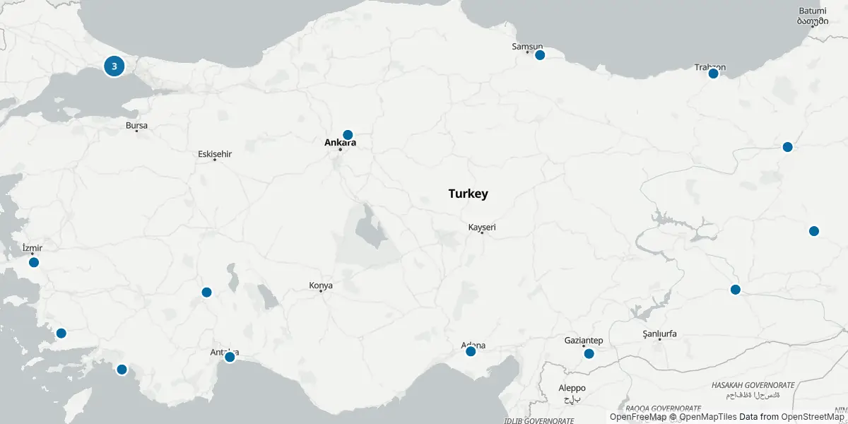 Mappa degli aeroporti
