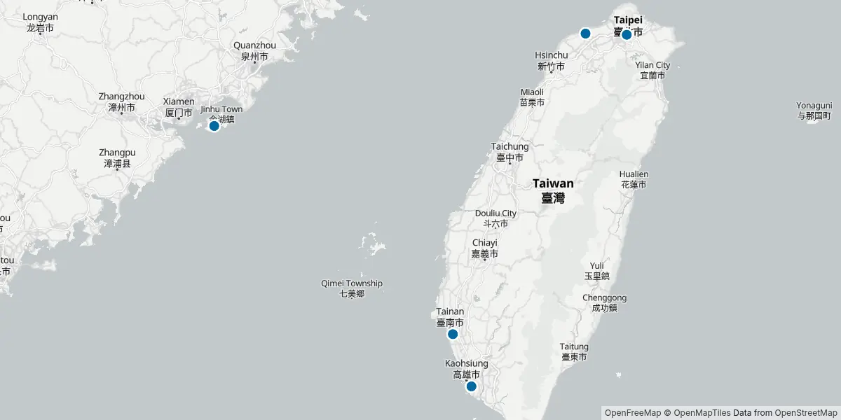 Mappa degli aeroporti